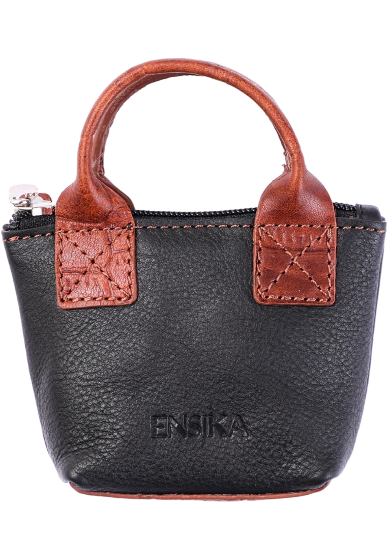 Oxhide Leather Coin Purse , Coin Pouch ,key pouch - SD10 Black