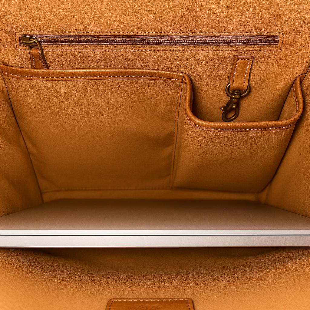 Leather Backpack - Full Grain Leather Backpack - Leather Rucksack - Leather Laptop Backpack for Men - Backpack Vintage Oil Leather Brown - Oxhide Small Adventure VIN1003