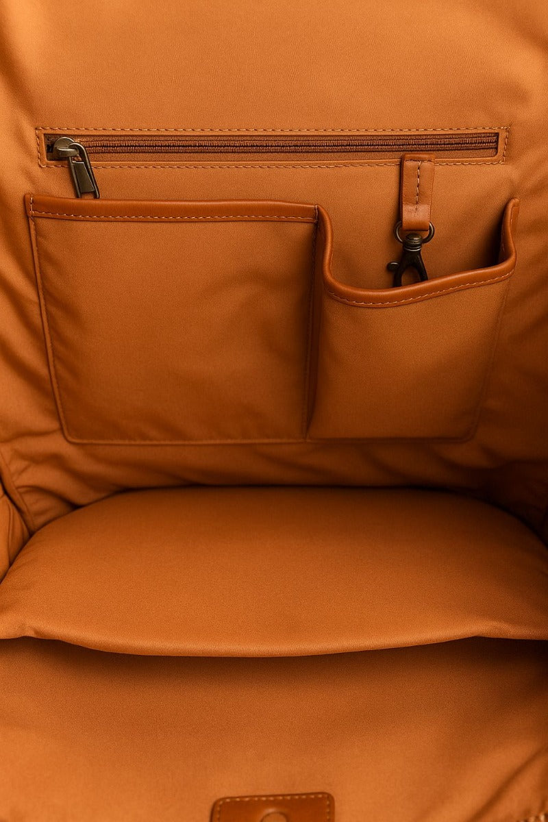 Leather Backpack - Full Grain Leather Backpack - Leather Rucksack - Leather Laptop Backpack for Men - Backpack Vintage Oil Leather Brown - Oxhide Small Adventure VIN1003