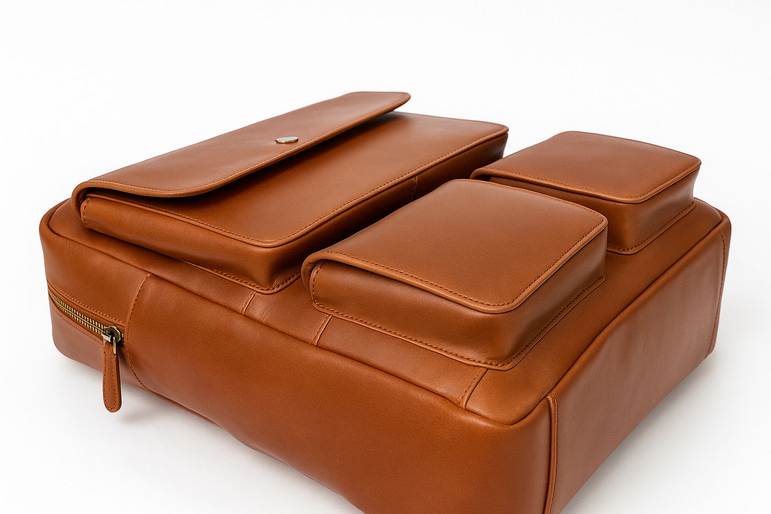 Leather Backpack - Full Grain Leather Backpack - Leather Rucksack - Leather Laptop Backpack for Men - Backpack Vintage Oil Leather Brown - Oxhide Small Adventure VIN1003