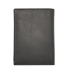 Leather Wallet Men with Coin Pouch - Black Wallet - Bifold Wallet - Full Grain Leather Wallet - J0007 Oxhide