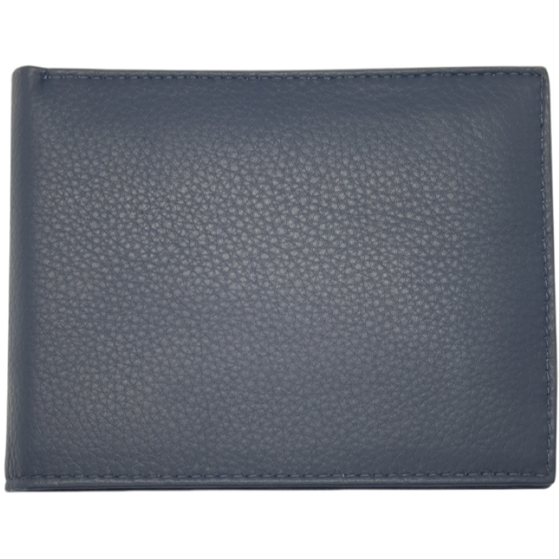 Leather Wallet for Men - First Layer Leather Wallet - Bifold Wallet- Blue Wallet - J0004 Oxhide