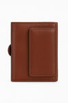 Oxhide Compact wallet in Vintage Leather in Brown colour with coin pouch-OXHIDE J0086 BROWN